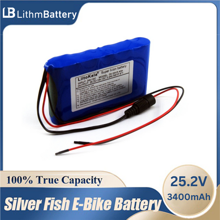 24V 25.2V 3400mAh Rechargeable Battery Pack