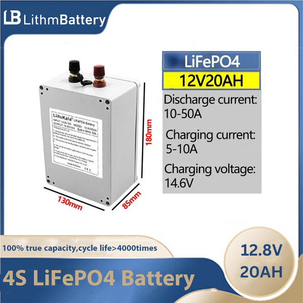 12V 20Ah LiFePo4 Battery Phosphate 12V 24V LiFePo4