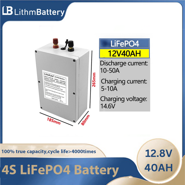 12V 40Ah Lifepo4 Battery Pack BMS Electric 4S 12.8V 100A BMS