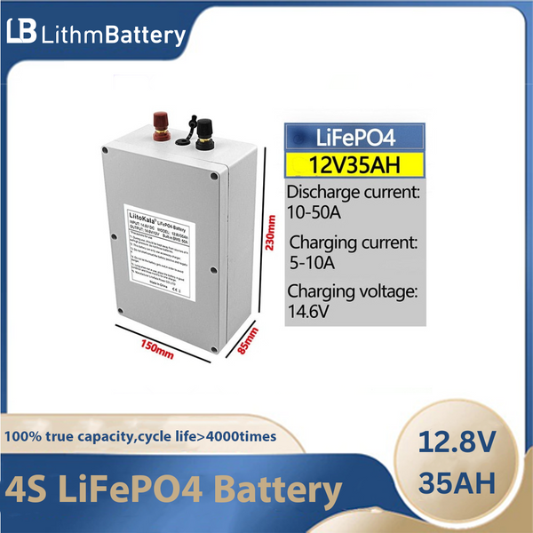 12V 35Ah Lifepo4 Battery Pack 4S 50A BMS Electric 12.8V 30Ah