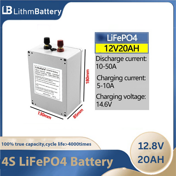 12V 20Ah LiFePo4 Battery Phosphate 12V 24V
