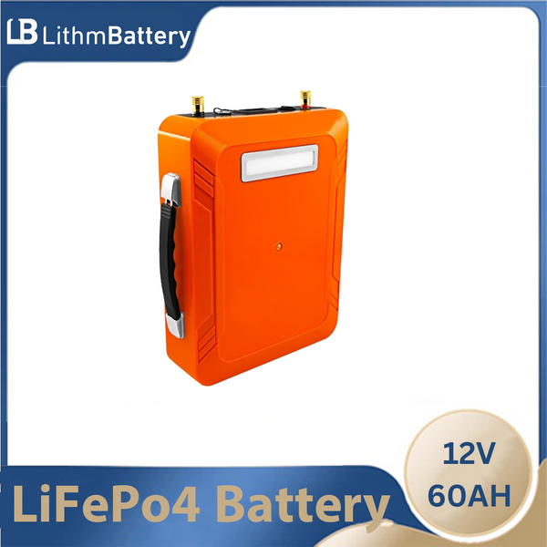 1pcs 12v 60Ah LIfepo4 battery pack 5v USB 12.8v 60ah