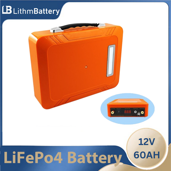 12V 60AhLifepo4 Ba BMS LED 5v USB for 12.8V Battery