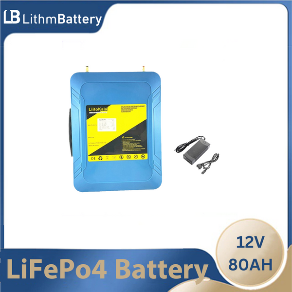 12V/12.8V 80Ah lifepo4 LED 5v USB power golf cart +14.6V 5A