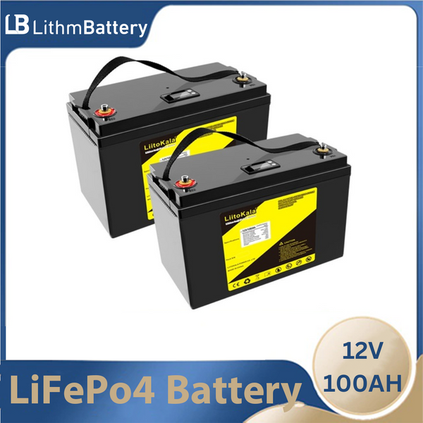 LifePo4 Battery Pack 12.8V 100AH DIY 24V 36V Rechargeable