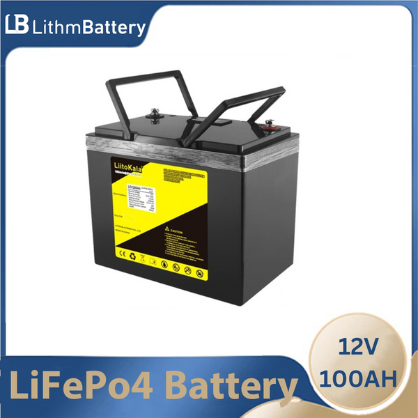 12V 100AH lifepo4 battery with 100A BMS 4S 12.8V 1200W backup power