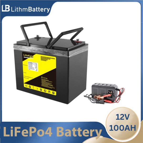 Battery Pack 12.8V 100AH DIY 24V 36V Rechargeable