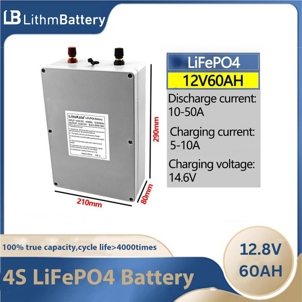 12v 60ah lifepo4 battery pack 12.8v 12v 60ah