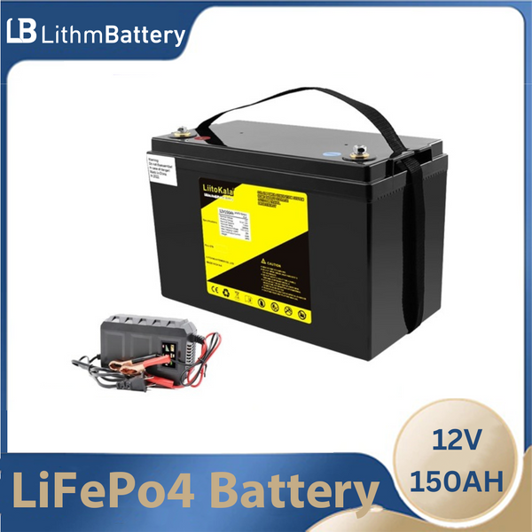 12V 150Ah LiFePO4 Battery BMS Power 4000 Cycles For 12.8V