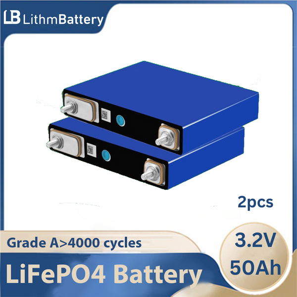 2PCS 3.2V 50Ah Phosphate High Capacity 12V Battery Pack