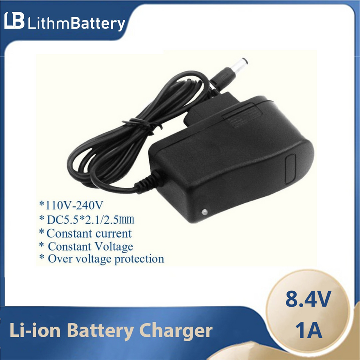 Bicycle Light Battery Power Charger 8.4V 1A