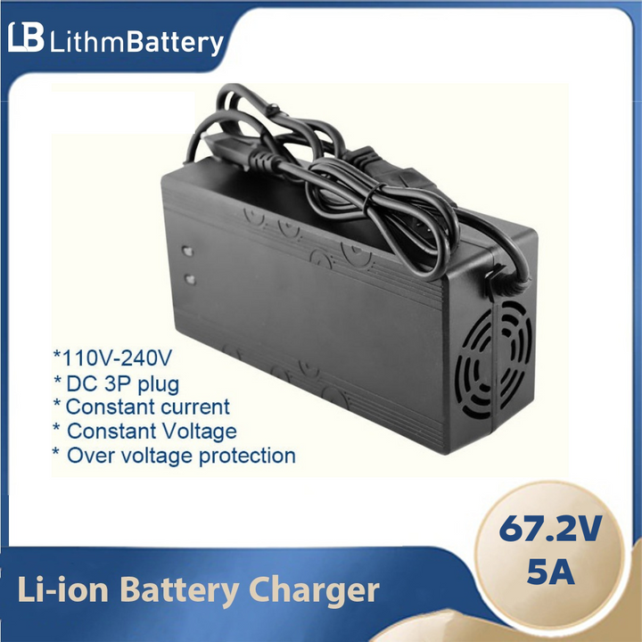 67.2V 5A Battery Charger 60V 5A 110V / 220V for 16S 60V
