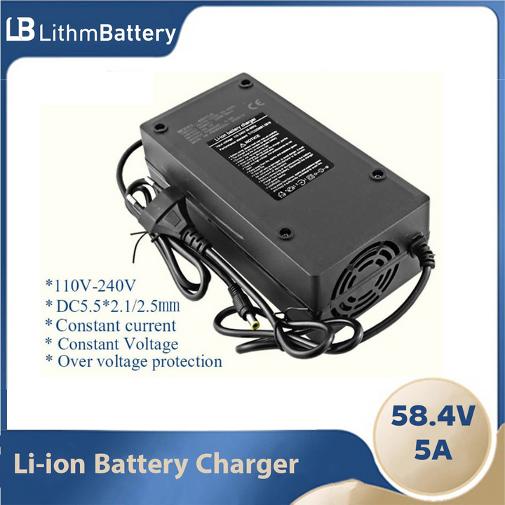 58.4V 5A Charger Smart Suitable 16s 51.2V LiFePO4 5a