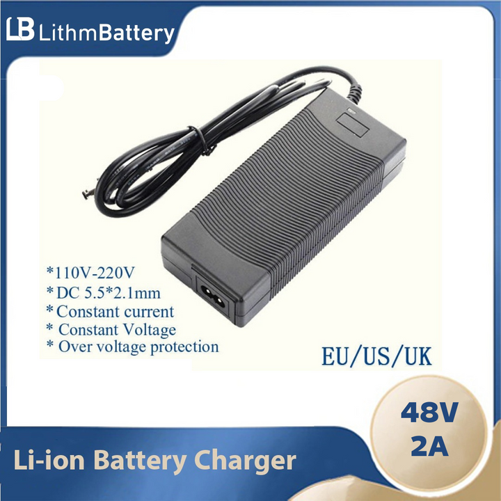 LiitoKala 13S 48V 2A Lithium-ion battery pack charger 5.5*2.1mm Universal 54.6V 2A AC DC Power Supply Adapter