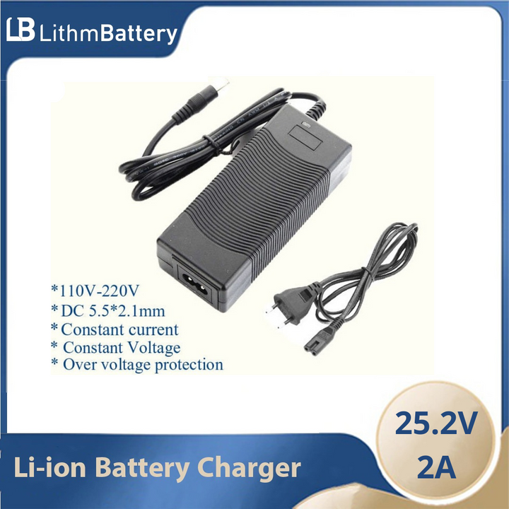 25.2V 2A battery charger Electric 24V 2A 18650
