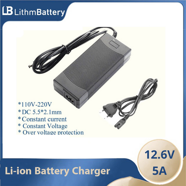 12.6V 5A 3A 1A Battery 3 12V charger+US EU AC