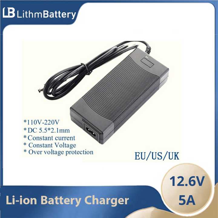3S 12.6V 5A Charger Power 12V Battery EU/US/AU/UK AC DC