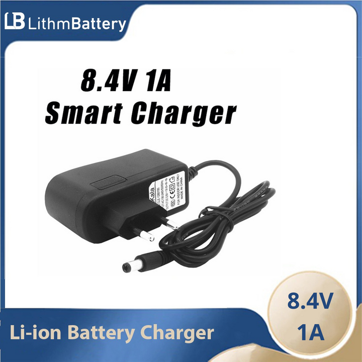 8.4V 1A 8.4 V Volt Power Charger 7.4V 1A full of lights