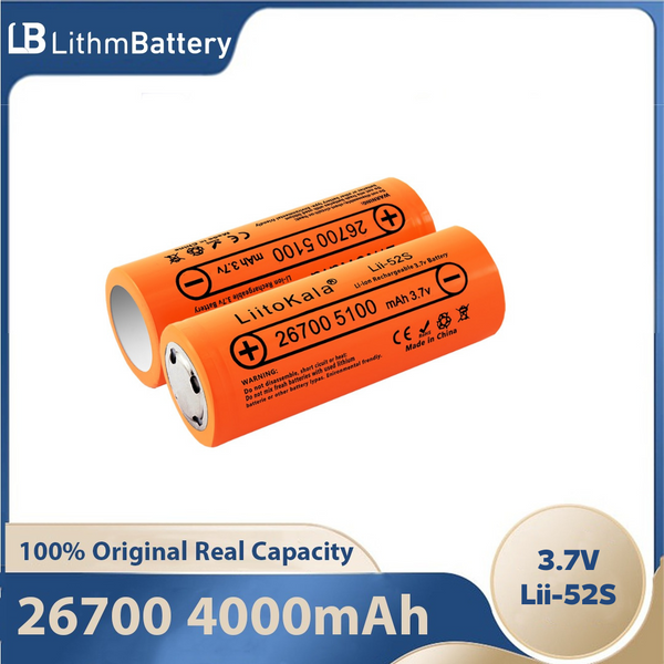 1-18PCS Lii-52S 3.7V 26700 5100mAh Battery pack