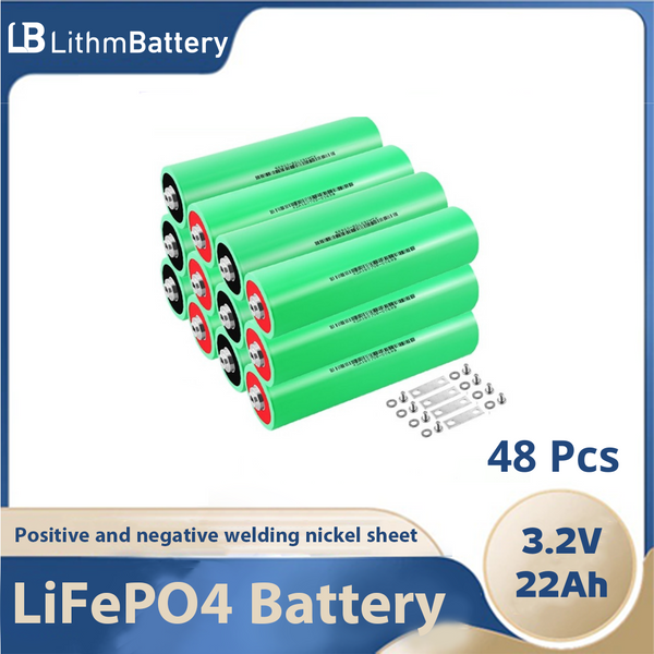48pcs 3.2V 22Ah Lifepo4 battery 10C 12v 24v electric vehicle