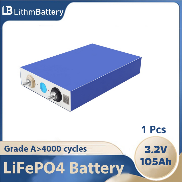 1PCS 3.2V 105Ah LiFePO4 battery 12V 24V Motorcycle Electric