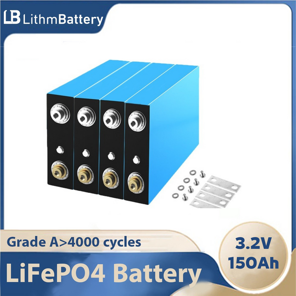 battery Lifepo4 4PCS 3.2V 150Ah 6000 cycle diy 12v 24v 36V 48V energy