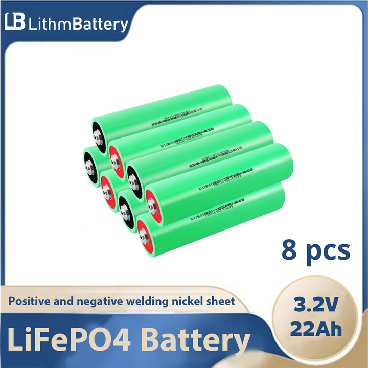 8pcs 3.2V 22Ah 10C discharge Lifepo4 Rechargeable Battery
