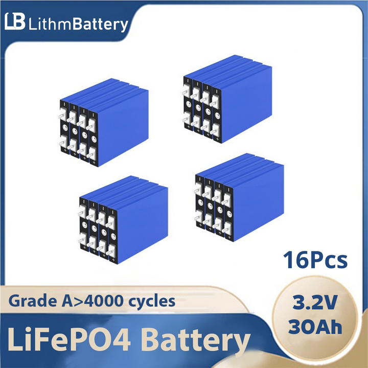 16pcs 3.2v 30ah Lifepo4 Cells High 1C Current Bateria 48v Ebike