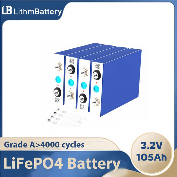 3.2V 105Ah lifepo4 battery 3C 300A discharge  DIY 12V 24V Electric