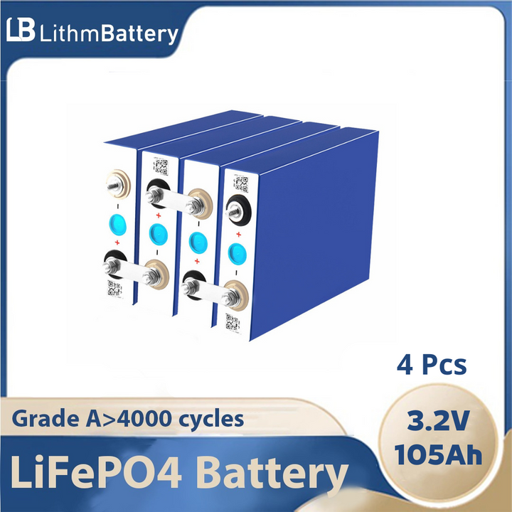 4PCS 3.2V 105Ah lifepo4 battery 3C 12V 24V Electric