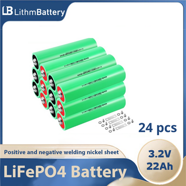 24pcs 3.2V 22Ah10C 12V 48V Rechargeable Battery Pack