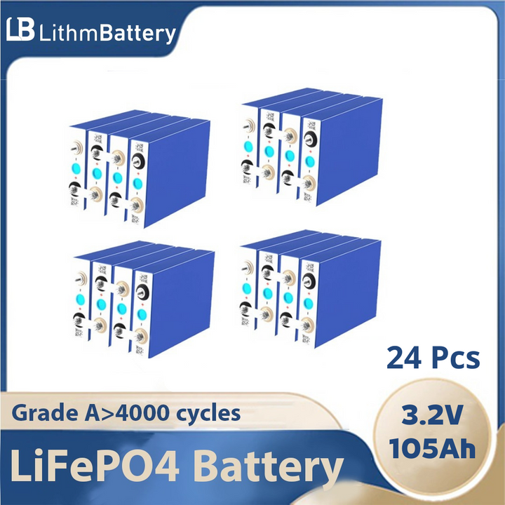 24pcs 3.2V 100Ah 105Ah 90Ah battery pack 12V 24V 36V 48V Electric