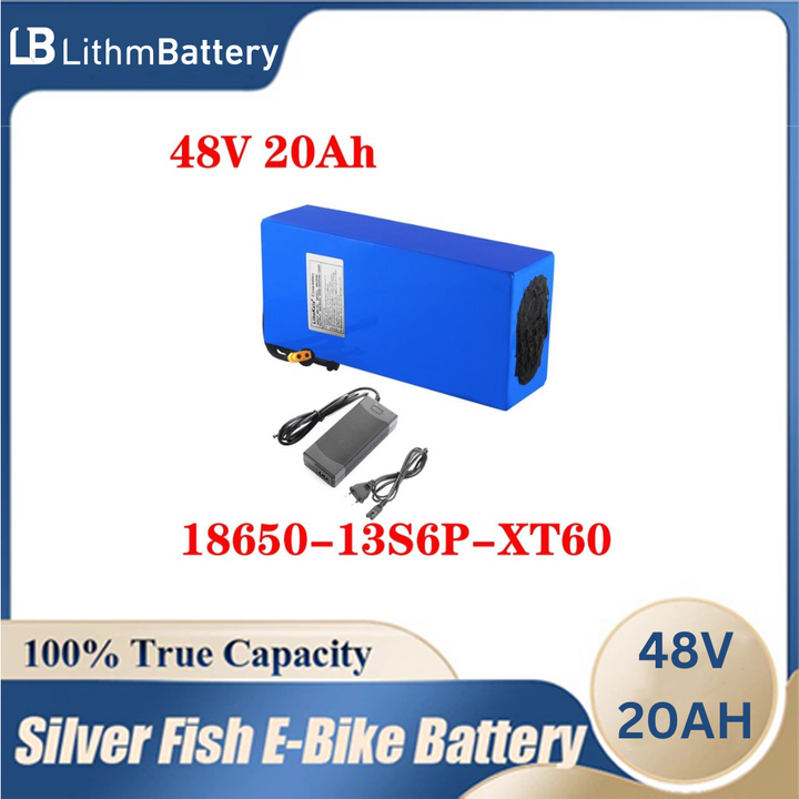 battery 48V 20ah 13S6P 48V 20AH 1000W E_bicycle 20A BMS XT60 plug