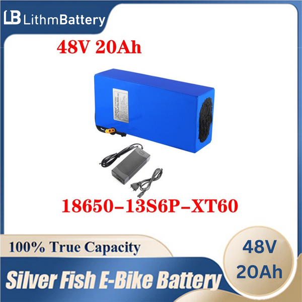  batteries 48V 20ah 13S6P 20AH 1000W E_bicycle 20A BMS 54.6V 2A charger