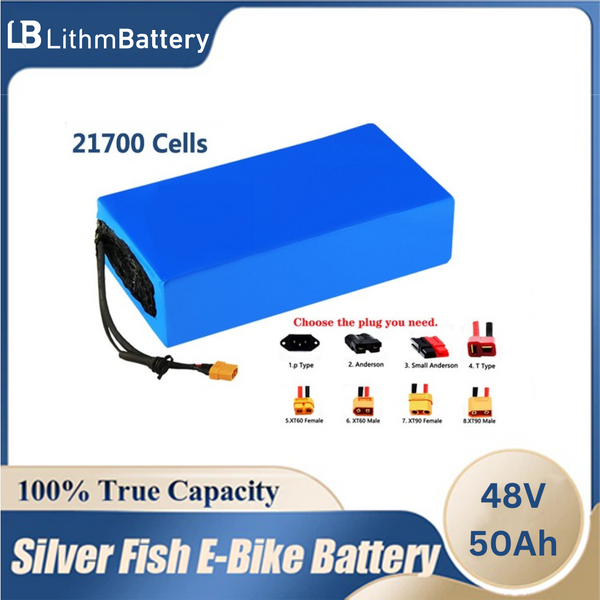 48V 50Ah E_Bike 21700 13S10P 1000W-2500W 20A 30A 50A BMS Battery