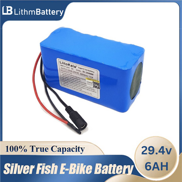 24V 6Ah 7S3P Battery 29.4 v 6000mAh BMS E_Bicycle Moped