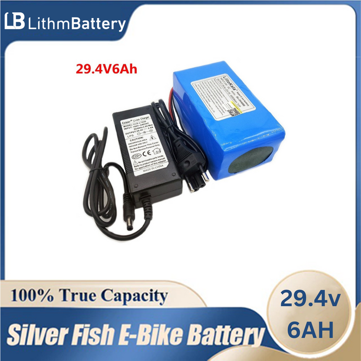 24V 6Ah 7S3P 18650 Ion Battery 29.4V 6000mAh E_Bicycle