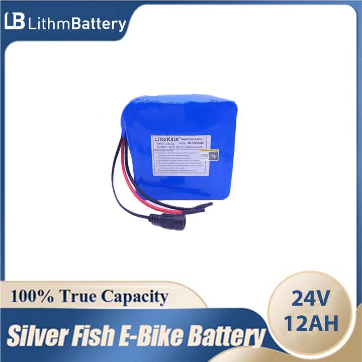 24v 12ah 6S6P lithium battery 25.2V 12ah 350w e bike 250w