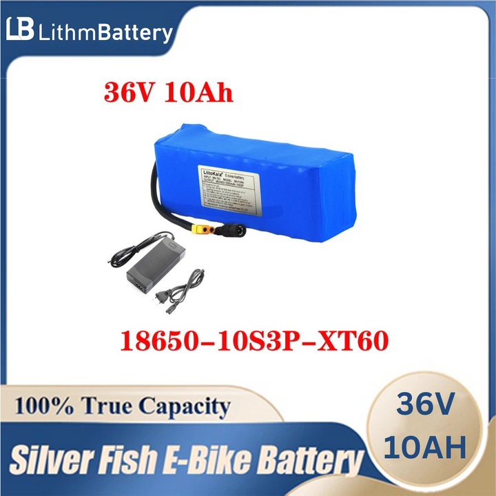 36V E_bike battery 42V 10AH XT60 plug and 42V2A charger