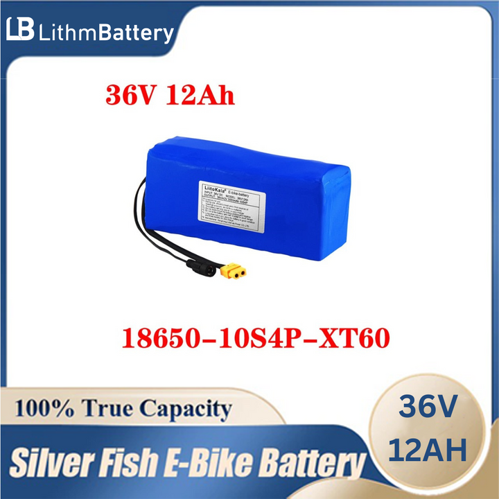 36V 12ah Lelectric bicycle battery 500W 42V XT60 Plug