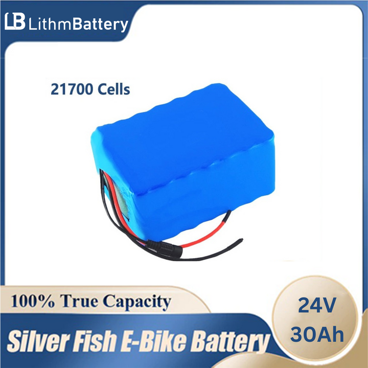 24V 30Ah 7S6P 21700 battery E_bicycle with 29.4V 15A BMS