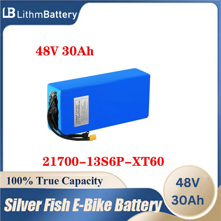 48V 30Ah 21700 5000mah 13S6P E_Bike Battery XT60 plug 30A BMS