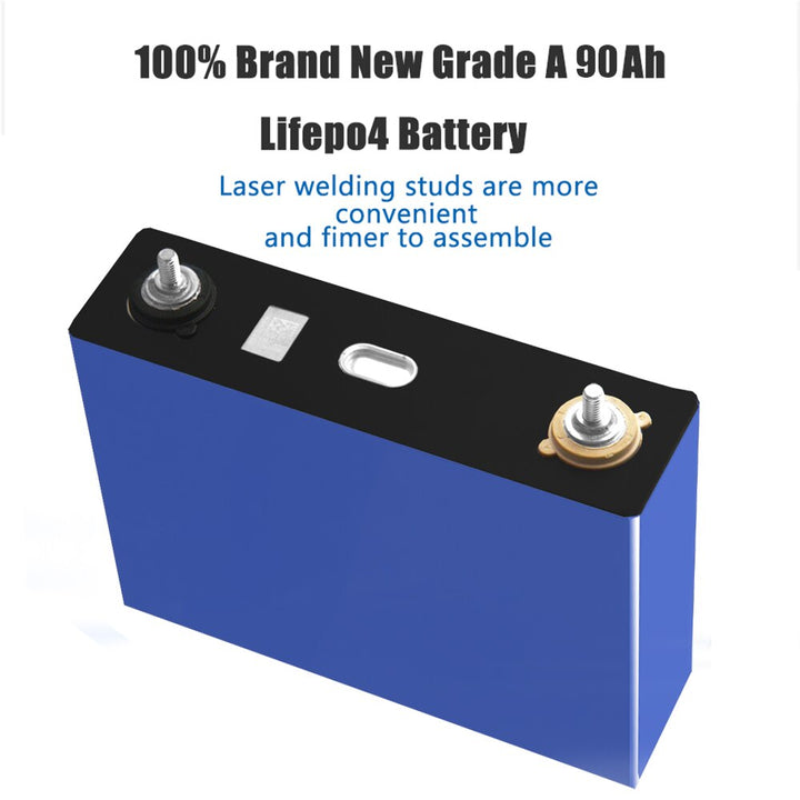 4pcs 3.2V 90Ah Lifepo4 Battery 12V 24V 48V RV Pack Diy Solar