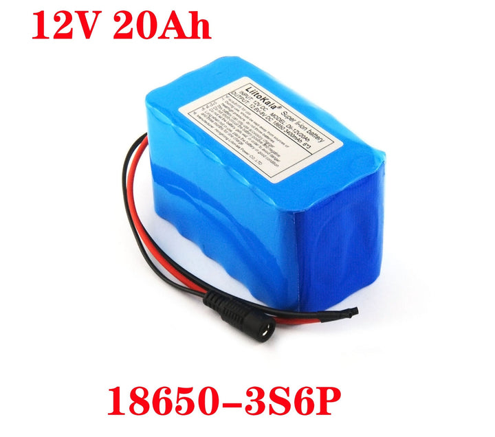 New 12 V 10ah 18650 lithium Rechargeable battery 12v 10000 mAh Camera power is protected with PCB+ 12.6 v 3A battery Charger