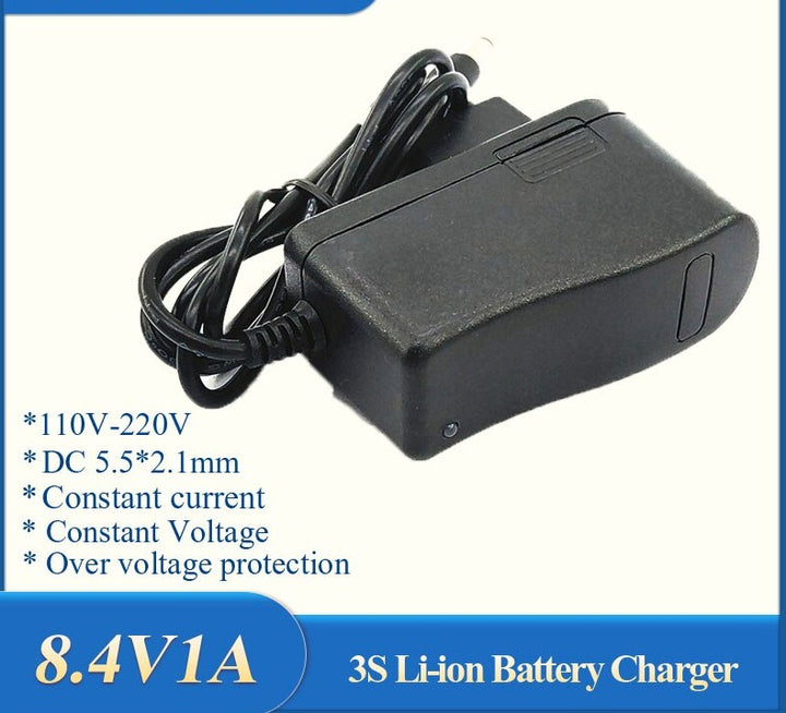 Bicycle Light Battery Power Charger 8.4V 1A