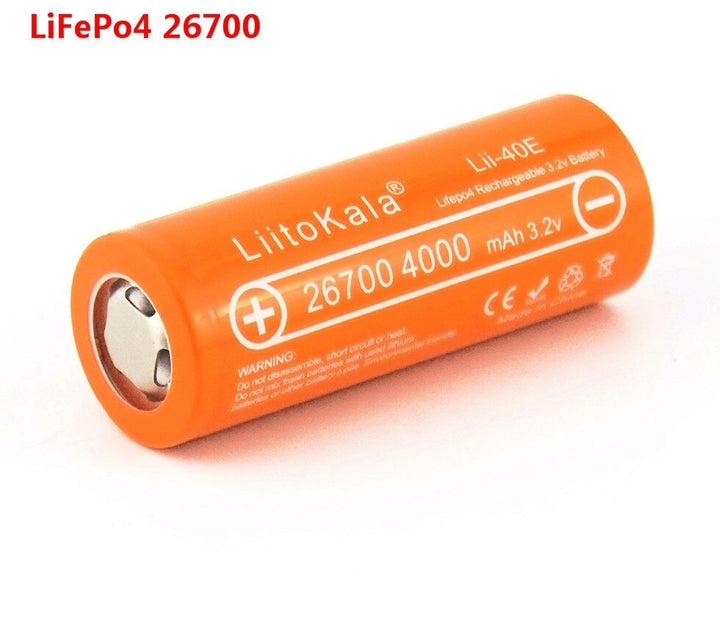 Lii-40E Lifepo4 26700 3.2v 4000mah battery 10A