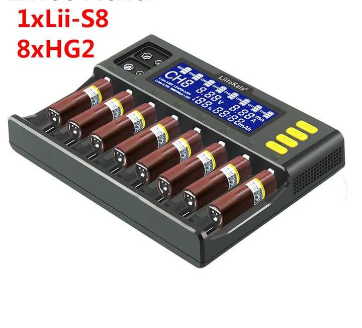 Lii-S8 Battery Charger 3.7V1.2V Li-FePO4 3.2V IMR 3.8V
