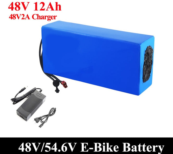 Battery 48V 20AH 30ah 15ah 12ah 25ah 1500W E_bicycle 30A BMS 48V2A