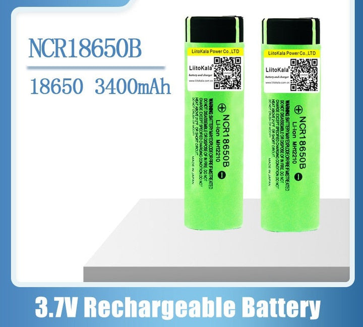 Lii-500 LCD battery Charger+ 4pcs NCR18650B 3.7v 3400mah