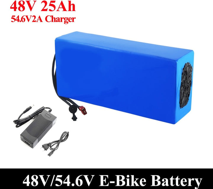 Battery 48V 20AH 30ah 15ah 12ah 25ah 1500W E_bicycle 30A BMS 48V2A